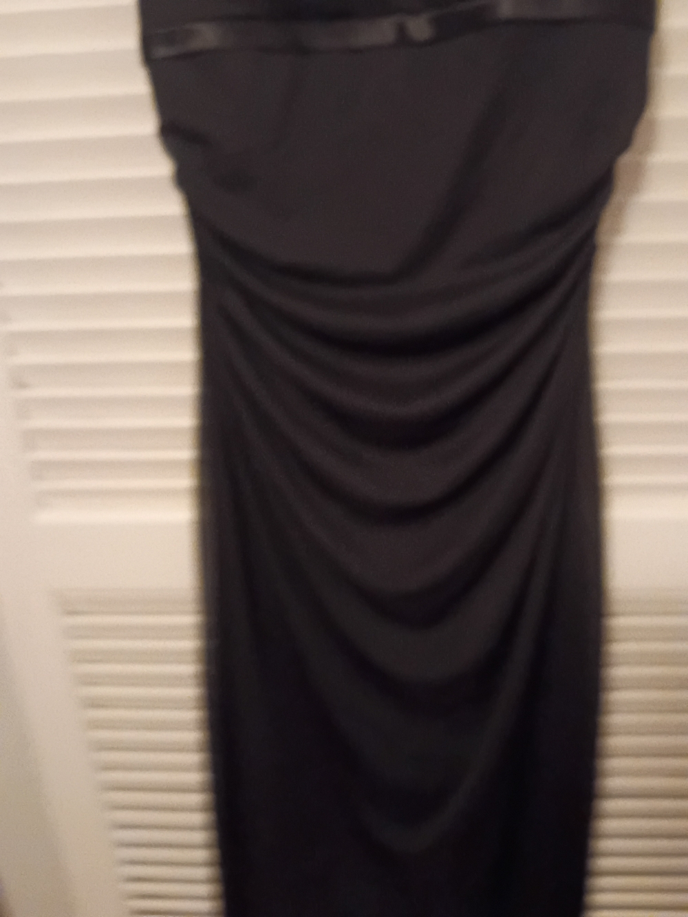 Ruby Rox Black V-Neck Ruched High-Low Dress - Picture 4 of 6